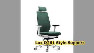 Lux D261 เก้าอี้สำนักงานตามหลักสรีระศาสตร์ Fashion Green