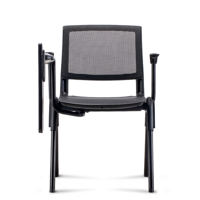 ซื้อ เก้าอี้ออฟฟิศ Mesh Ergonomic เก้าอี้ห้องประชุม Mesh กับแท็บเล็ตเขียนพับได้ online manufacture