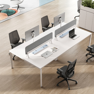 คุณภาพ MC3.0 Office Workstation โต๊ะทํางาน 4 คน โต๊ะทํางาน โปรแกรมที่ทันสมัย พร้อมหน้าจอ โรงงาน